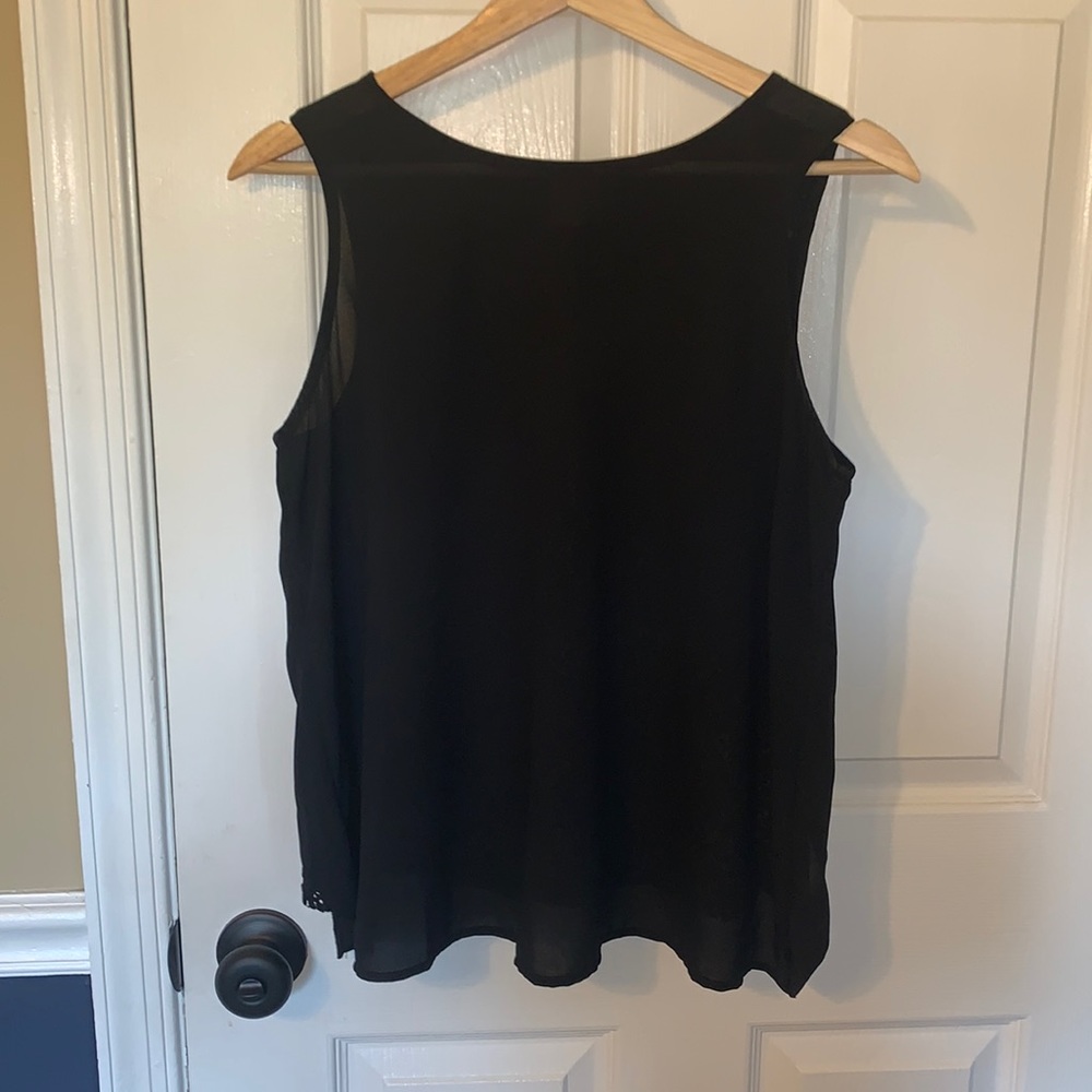 Paper Crane criss cross back tank top